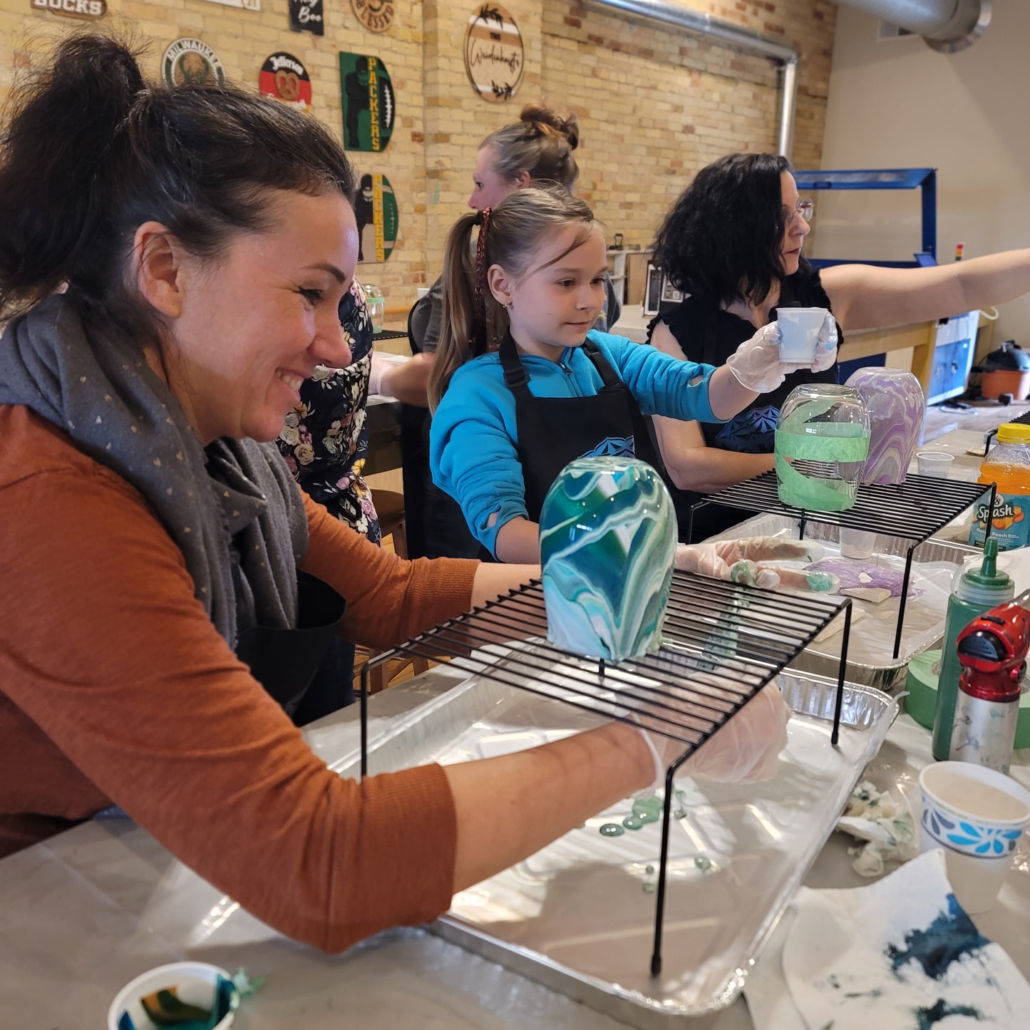 Coasters for Toasters: Paint Pour Class - May 23rd @6pm