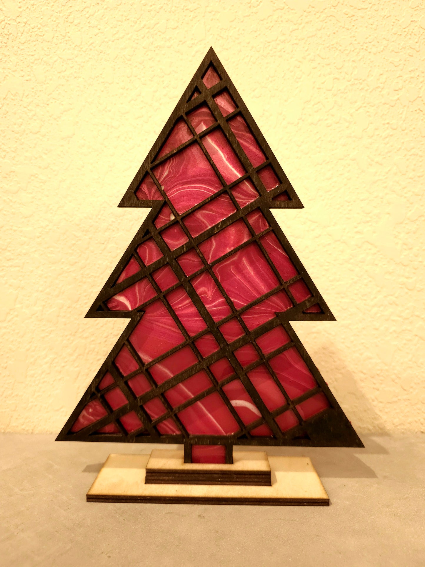 Holiday Tree Paint Pour