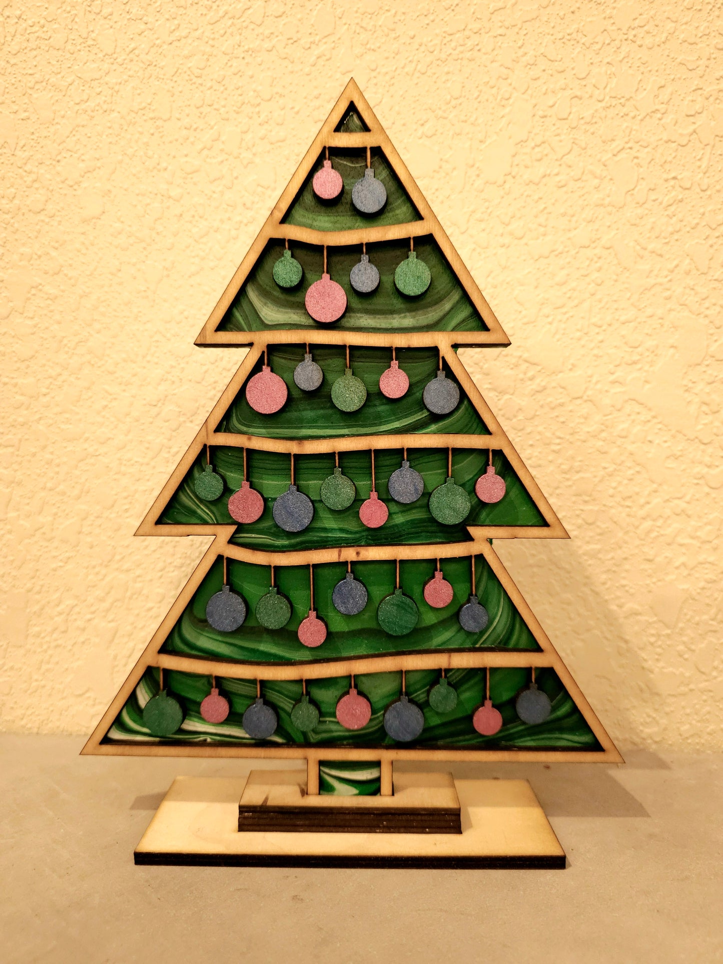 Holiday Tree Paint Pour