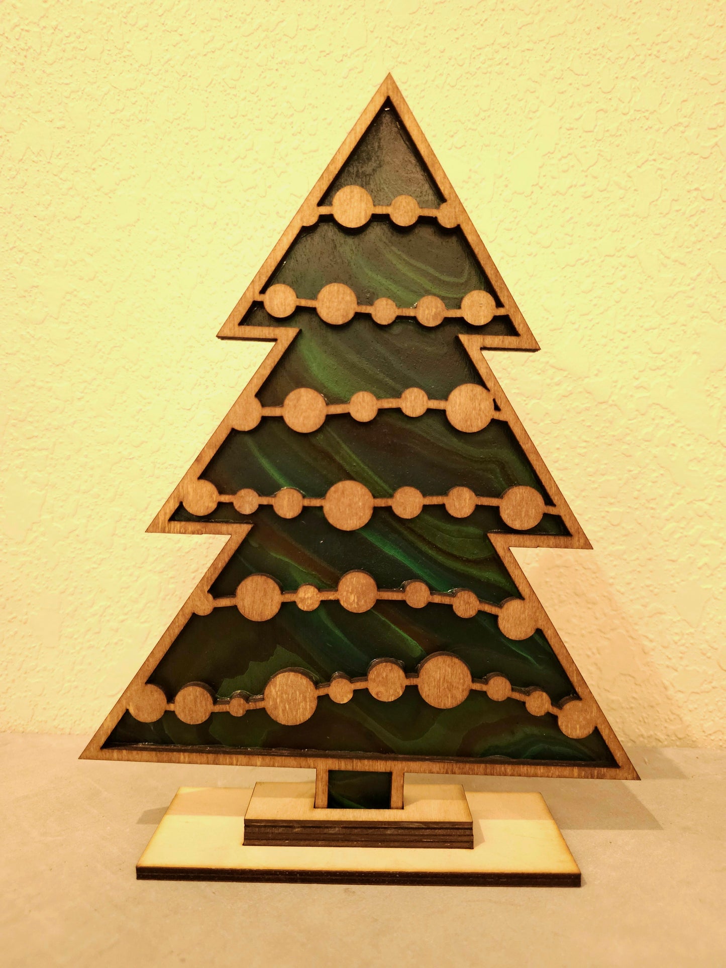 Holiday Tree Paint Pour