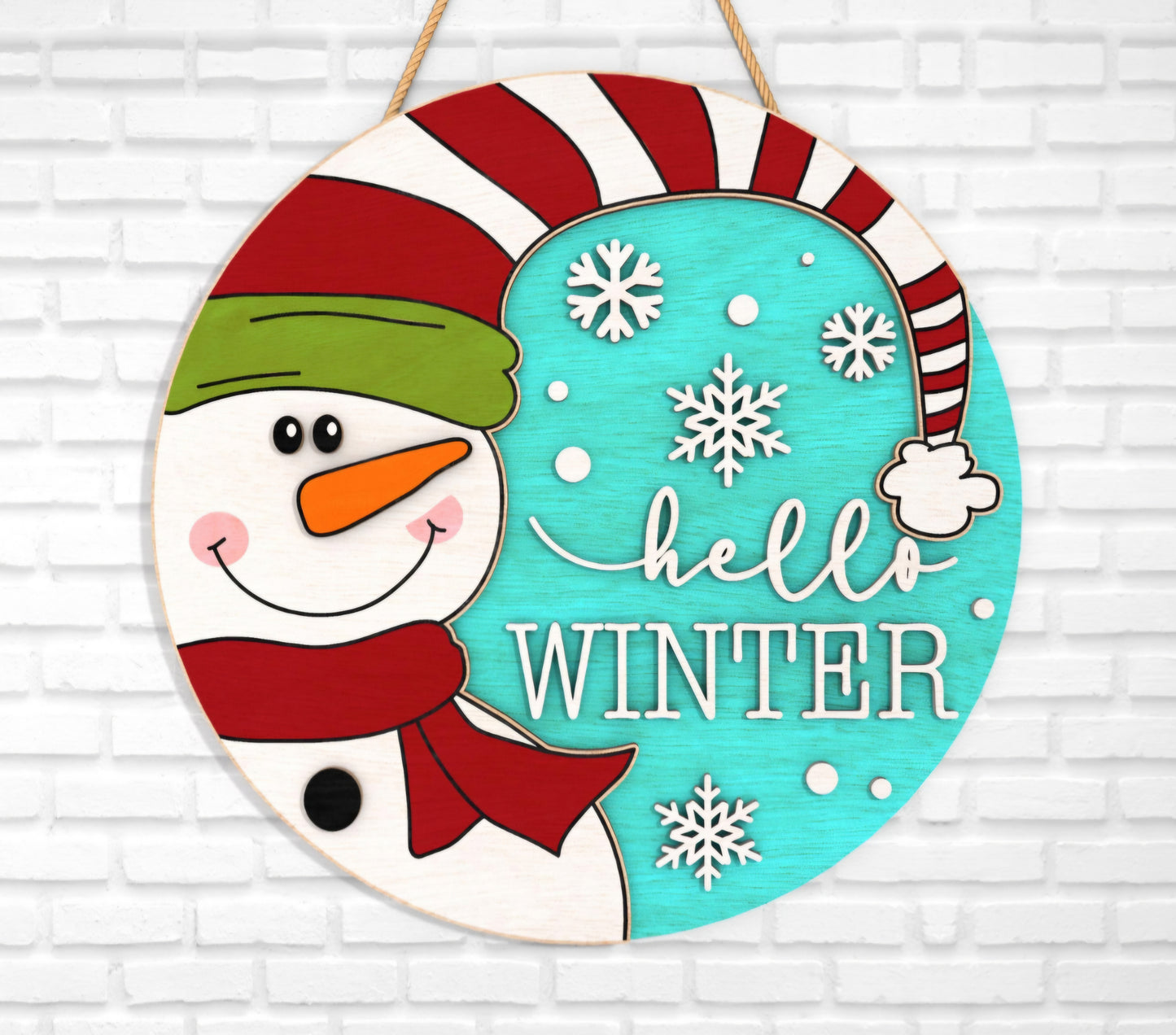 Hello Winter Snowman