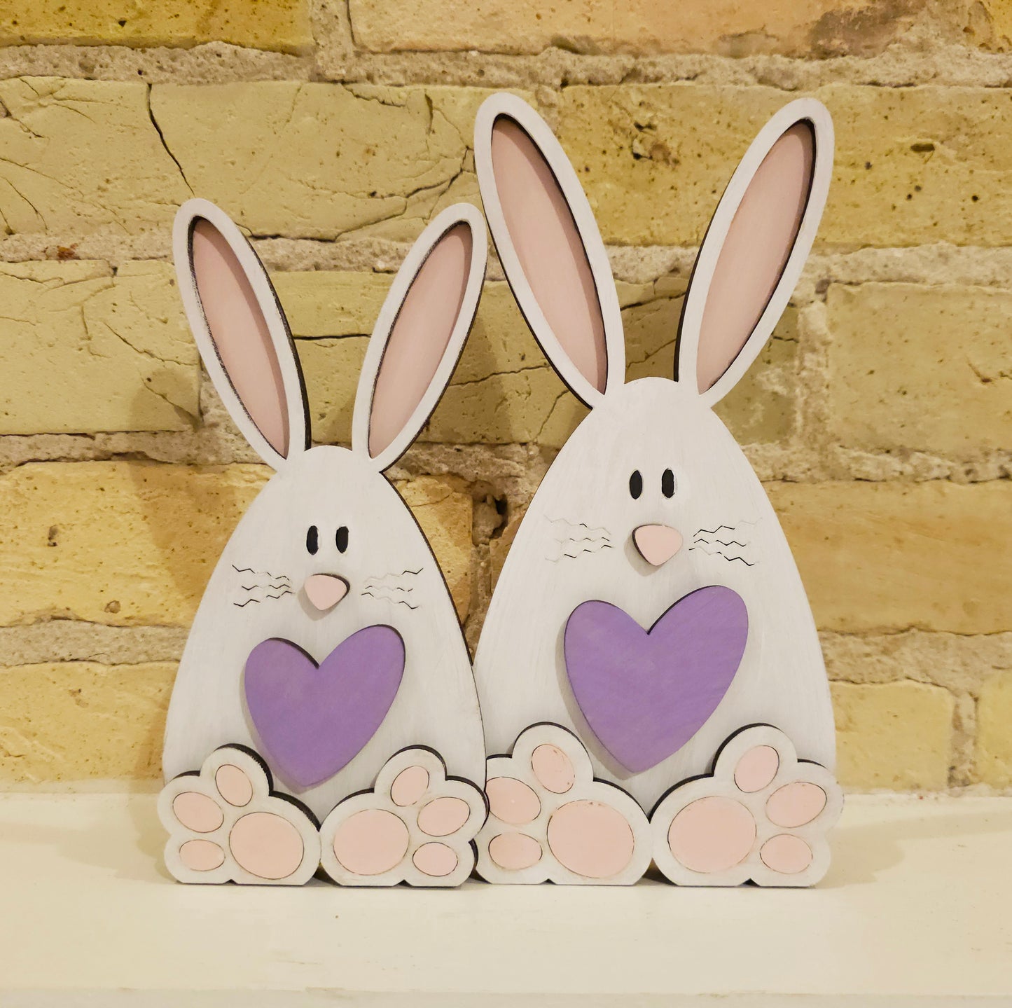 Double Bunny Table Decor