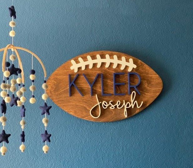 Football Name Sign