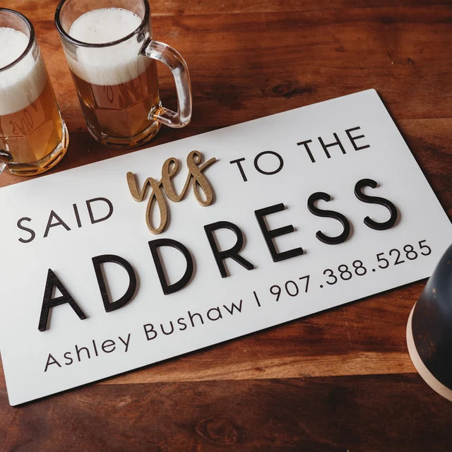 Said Yes to the address