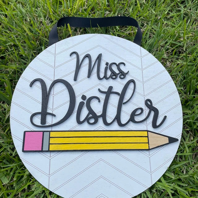 Teacher Name Sign