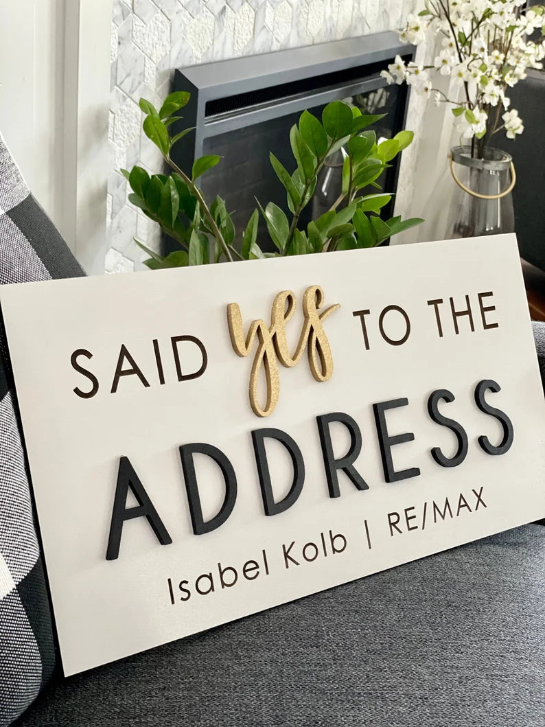 Said Yes to the address