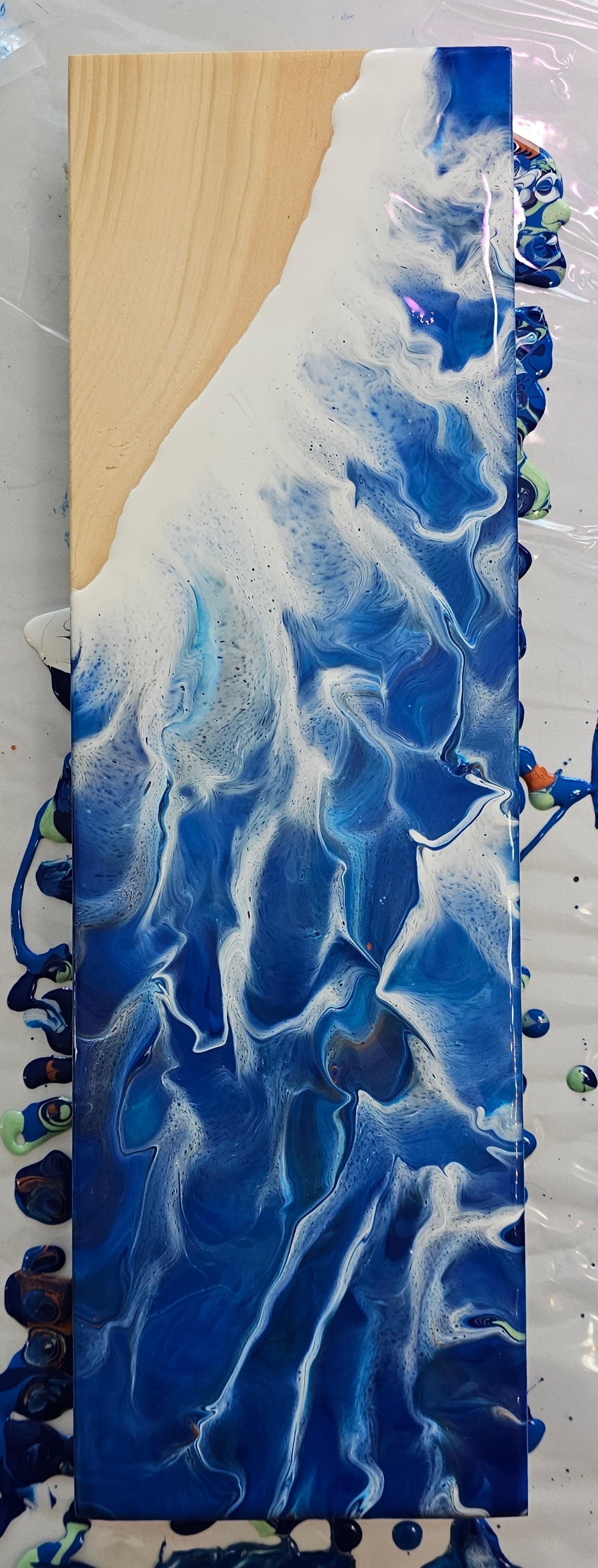 Ocean Waves Charcuterie Paint Pour Workshop