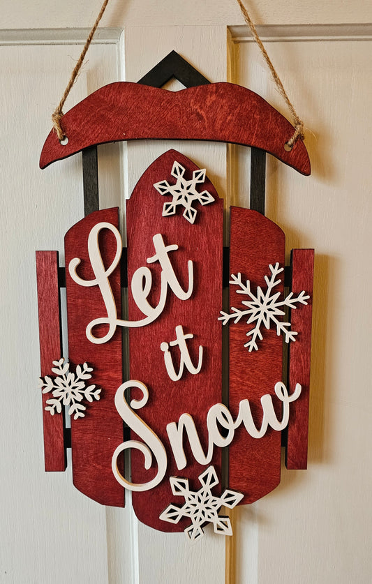 Let it Snow Sled