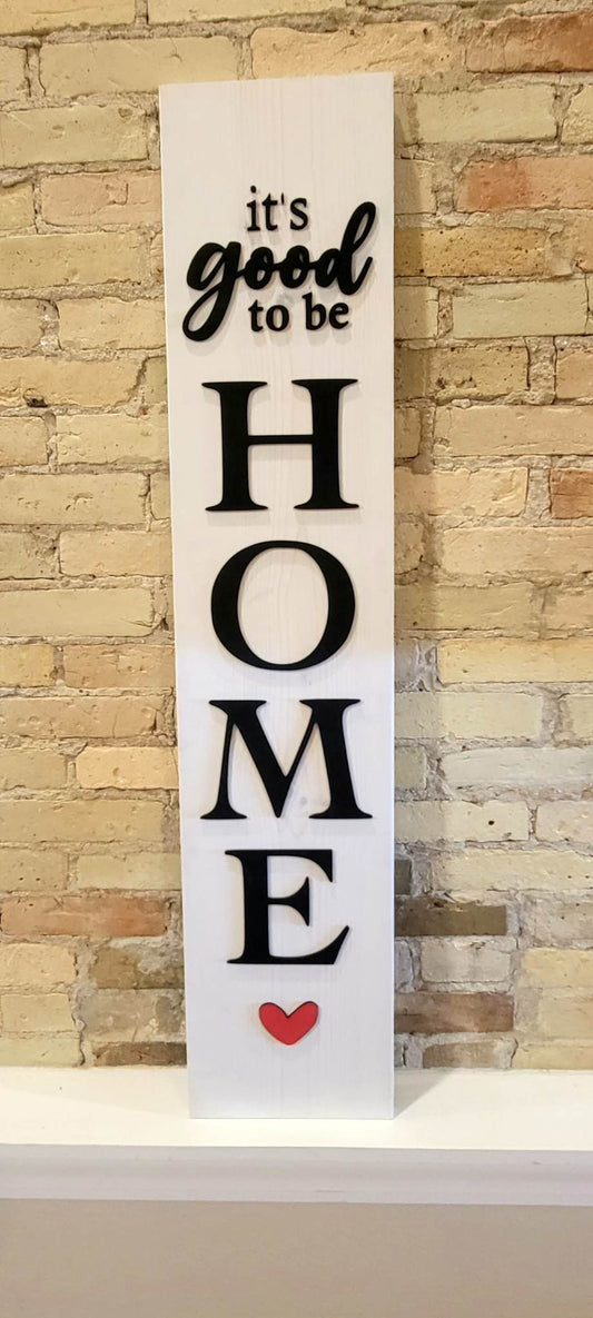 Home Heart Porch Sign