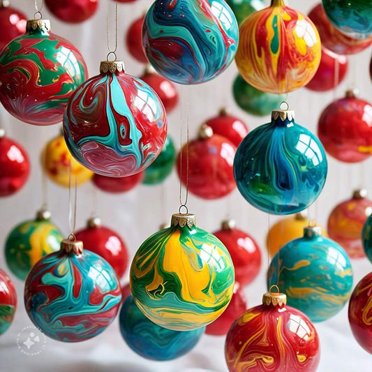 Paint Pour Ornaments: December 11th, 5:30pm-7:30pm