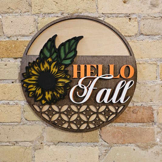 Hello Fall Sunflower
