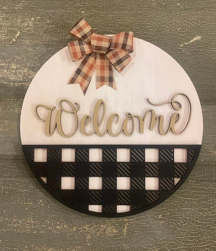 Plaid Signs Welcome Plaid – Sign Vault