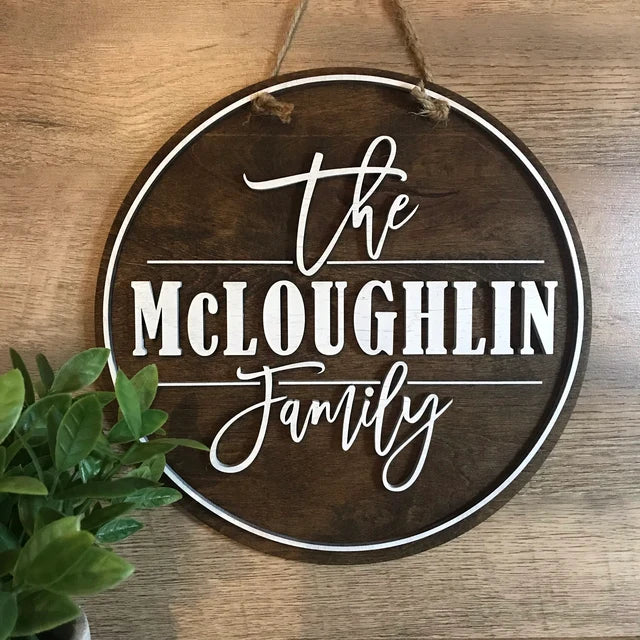 Family Round Sign