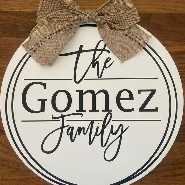 Family Round Sign
